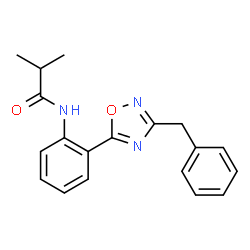 N-[2-(3-Benzyl-1,2,4-oxadiazol-5-yl)phenyl]-2-methylpropanamide picture