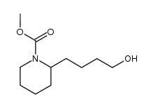 1-methoxycarbonyl-2-(4-hydroxybutyl)piperidine Structure