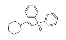 (E)-2-cyclohexylvinyl diphenylphosphine oxide结构式