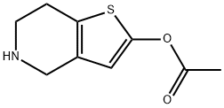 4,5,6,7-Tetrahydro-thieno[3,2-c]pyridin-2-ol 2-acetate Structure