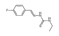 p-fluorobenzaldehyde N(4)-ethylthiosemicarbazone Structure