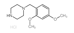 1-[(2,4-dimethoxyphenyl)methyl]piperazine,hydrochloride Structure