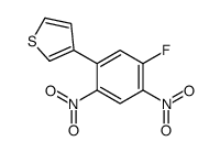 3-(5-氟-2,4-二硝基苯基)噻吩结构式