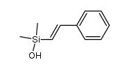 (E)-2-(phenyl)ethylenyldimethylsilanol Structure