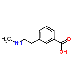 3-[2-(甲基氨基)乙基]苯甲酸结构式