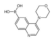 4-morpholinoquinolin-6-ylboronic acid Structure