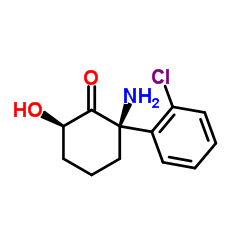 Cyclohexanone,2-amino-2-(2-chlorophenyl)-6-hydroxy-,(2R-cis)-(9Cl)结构式