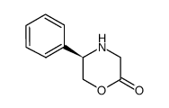 (5R)-3,4,5,6-四氢-5-苯基-4(H)-1,4-恶嗪-2-酮结构式