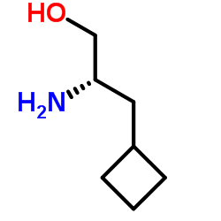 (2S)-2-Amino-3-cyclobutylpropan-1-ol structure