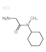 2-Amino-N-cyclohexyl-N-methylacetamide hydrochloride结构式