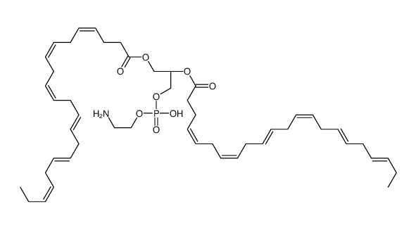 1,2-di-(4Z,7Z,10Z,13Z,16Z,19Z-docosahexaenoyl)-sn-glycero-3-phosphoethanolamine结构式