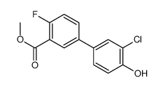 methyl 5-(3-chloro-4-hydroxyphenyl)-2-fluorobenzoate Structure