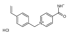 1-[(4-ethenylphenyl)methyl]pyridin-1-ium-4-carboxamide,chloride结构式