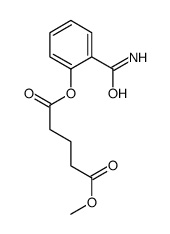 5-O-(2-carbamoylphenyl) 1-O-methyl pentanedioate结构式