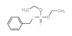 benzylsulfanyl-diethoxy-sulfanylidene-phosphorane structure