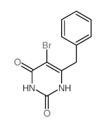 6-benzyl-5-bromo-1H-pyrimidine-2,4-dione结构式