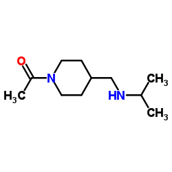 1-{4-[(Isopropylamino)methyl]-1-piperidinyl}ethanone结构式