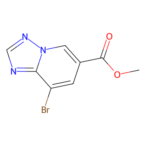 methyl 8-bromo-[1,2,4]triazolo[1,5-a]pyridine-6-carboxylate结构式
