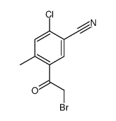 5-(2-bromoacetyl)-2-chloro-4-methylbenzonitrile Structure