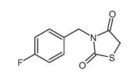 3-[(4-fluorophenyl)methyl]-1,3-thiazolidine-2,4-dione structure