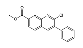 methyl 2-chloro-3-phenylquinolin-7-carboxylate结构式