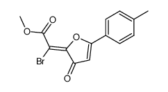 Bromo-[3-oxo-5-p-tolyl-3H-furan-(2E)-ylidene]-acetic acid methyl ester结构式