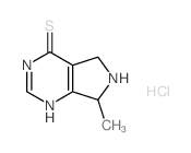 7-Methyl-6,7-dihydro-5H-pyrrolo(3,4-d)pyrimidin-4-yl hydrosulfide结构式