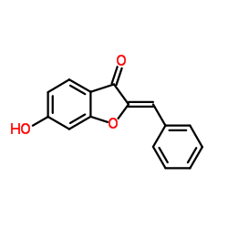 6-hydroxy-2-(phenylmethylene)-3(2H)-benzofuranone Structure