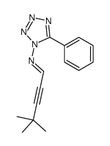 4,4-dimethyl-N-(5-phenyltetrazol-1-yl)pent-2-yn-1-imine Structure