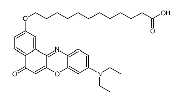 9-(diethylamino)-2-(undec-10-enyloxy)-5H-benzo[a]phenoxazin-5-one Structure