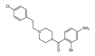 (4-amino-2-bromophenyl)-[4-[2-(4-chlorophenyl)ethyl]piperazin-1-yl]methanone Structure