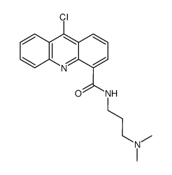 9-chloro-N-(3-(dimethylamino)propyl)acridine-4-carboxamide结构式