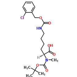 N6-{[(2-Chlorobenzyl)oxy]carbonyl}-N2-methyl-N2-{[(2-methyl-2-propanyl)oxy]carbonyl}lysine Structure