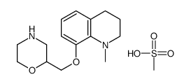 methanesulfonic acid,2-[(1-methyl-3,4-dihydro-2H-quinolin-8-yl)oxymethyl]morpholine Structure