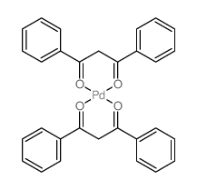 Palladium,bis(1,3-diphenyl-1,3-propanedionato-kO1,kO3)-, (SP-4-1)-结构式