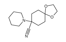 8-Piperidin-1-yl-1,4-dioxa-spiro[4.5]decane-8-carbonitrile结构式