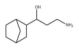 3-氨基-1-(双环[2.2.1]庚烷-2-基)丙-1-醇结构式