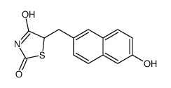 5-[(6-hydroxynaphthalen-2-yl)methyl]-1,3-thiazolidine-2,4-dione Structure