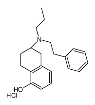 (6R)-6-[(2-Phenylethyl)(propyl)amino]-5,6,7,8-tetrahydro-1-naphth alenol hydrochloride (1:1) Structure