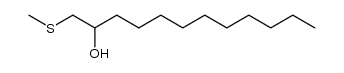 2-Hydroxy-1-methylmercapto-dodecan Structure