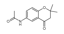 N-(2,2-Dimethyl-4-oxochroman-6-yl)acetamide结构式