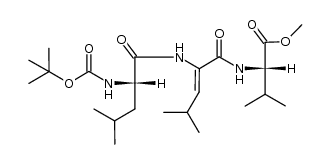 Boc-Leu-ΔLeu-Val-OMe结构式