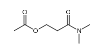 3-(dimethylamino)-3-oxopropyl acetate结构式