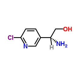 (R)-2-氨基-2-(6-氯吡啶-3-基)乙醇二盐酸盐结构式