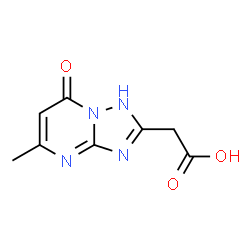 (5-METHYL-7-OXO-4,7-DIHYDRO-[1,2,4]TRIAZOLO[1,5-A]PYRIMIDIN-2-YL)-ACETIC ACID结构式