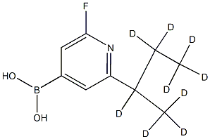 2-(sec-Butyl-d9)-6-fluoropyridine-4-boronic acid图片