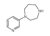 1-吡啶-3-1,4-二氮杂环庚烷结构式