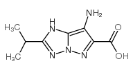 1H-Pyrazolo[1,5-b][1,2,4]triazole-6-carboxylicacid,7-amino-2-(1-methylethyl)- Structure