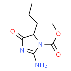 1H-Imidazole-1-carboxylicacid,2-amino-4,5-dihydro-4-oxo-5-propyl-,methyl结构式