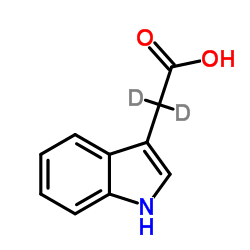 1H-Indol-3-yl(2H2)acetic acid structure